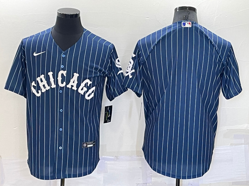 Men's Chicago White Sox Blank Navy Cool Base Stitched Jersey Men's Chicago White Sox Blank Navy Cool Base Stitched Jersey